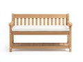 Bancos de jardín de madera 120 x 60 x 90 cm - madera natural - estilo clásico con respaldo de listones