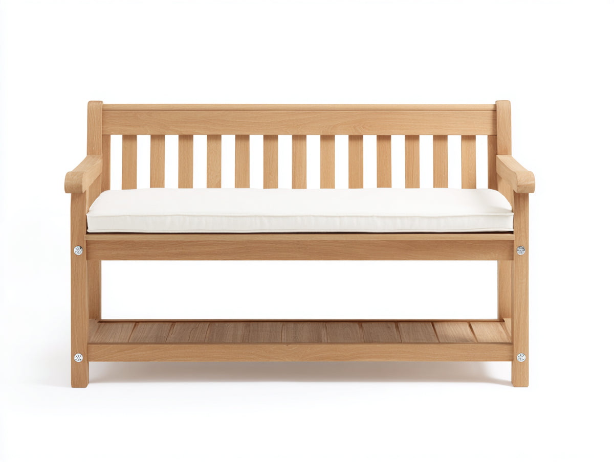 Bancos de jardín de madera 120 x 60 x 90 cm - madera natural - estilo clásico con respaldo de listones
