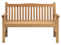 Bancos de jardín de madera 150 x 62 x 92 cm - madera natural - estilo clásico con respaldo de listones