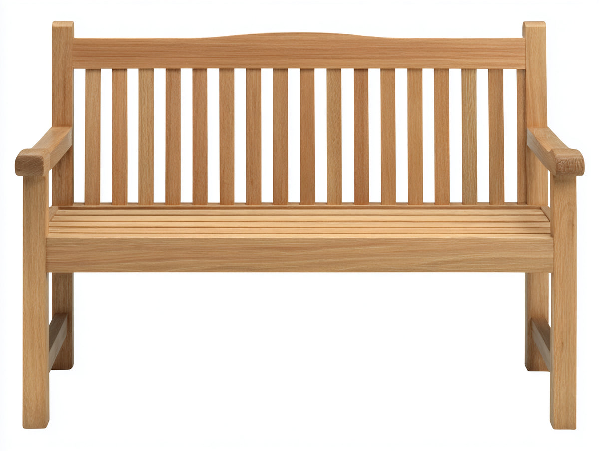 Bancos de jardín de madera 150 x 62 x 92 cm - madera natural - estilo clásico con respaldo de listones